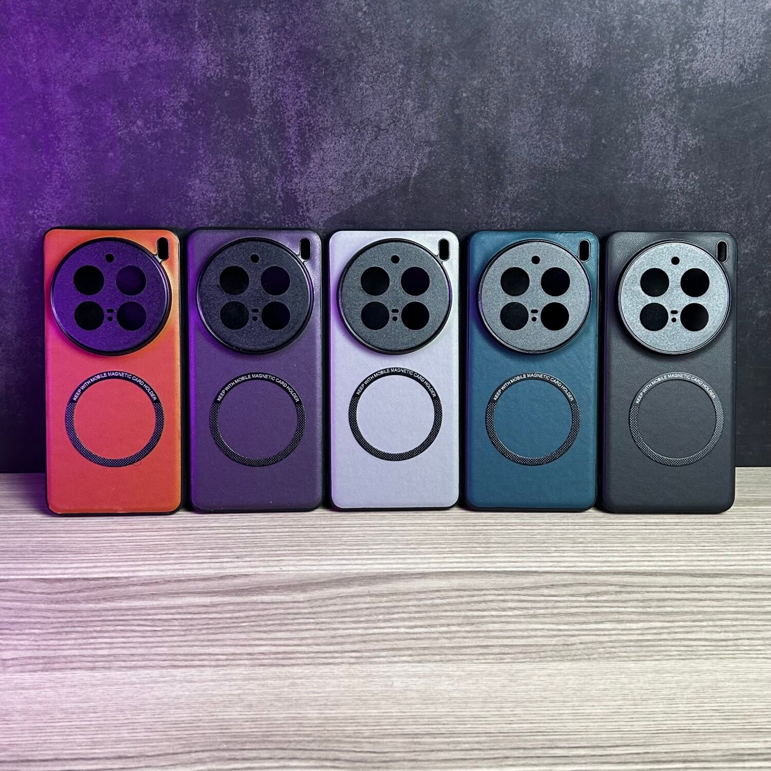 Vivo X200 Pro - Coque Haut De Gamme Magnétique En Cuir PU Avec Bordure Noir
