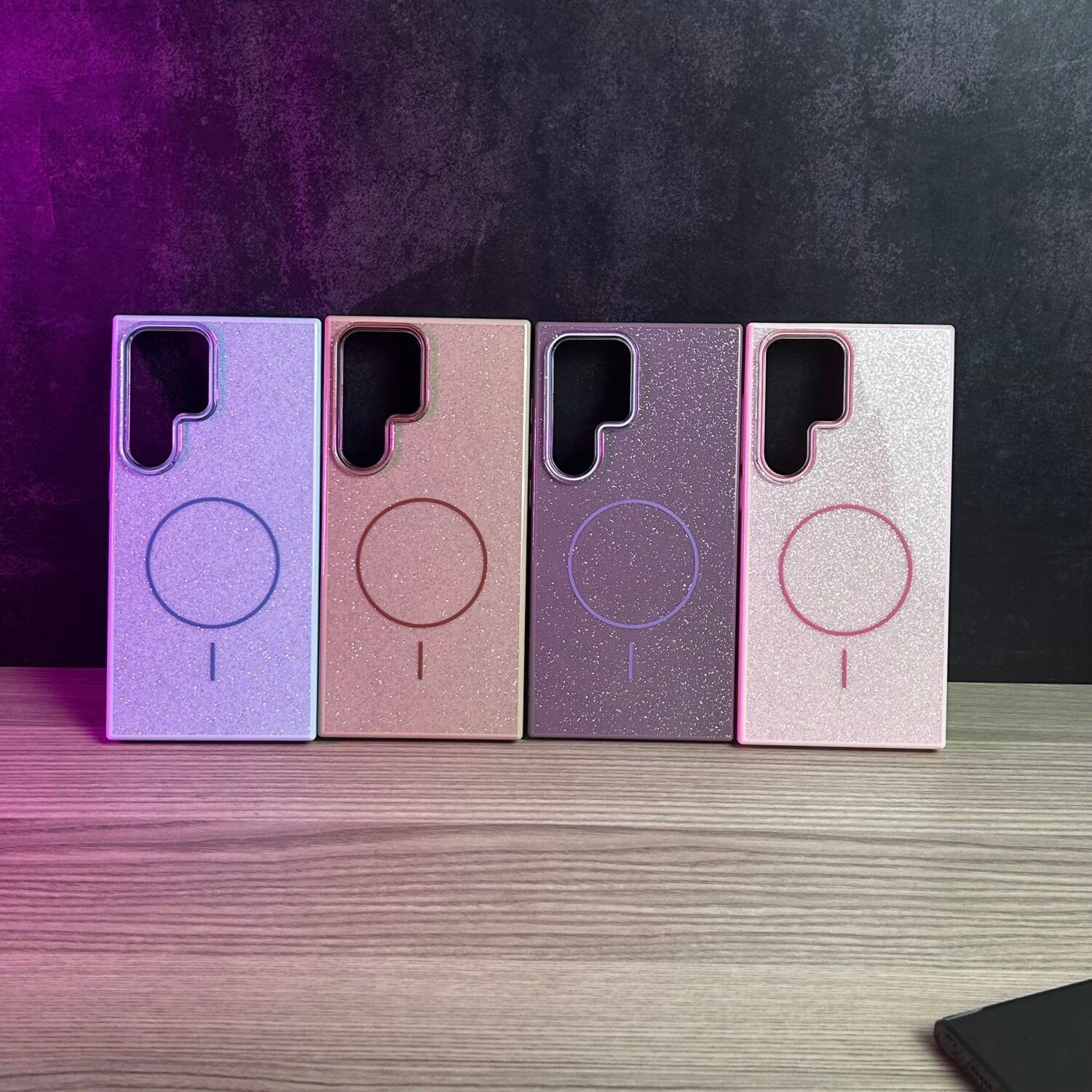 IMG_3671 Galaxy S23 Ultra - Coque Magnétique Haut de Gamme avec Dos Pailleté