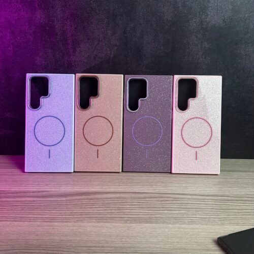 IMG_3671 Galaxy S23 Ultra - Coque Magnétique Haut de Gamme avec Dos Pailleté