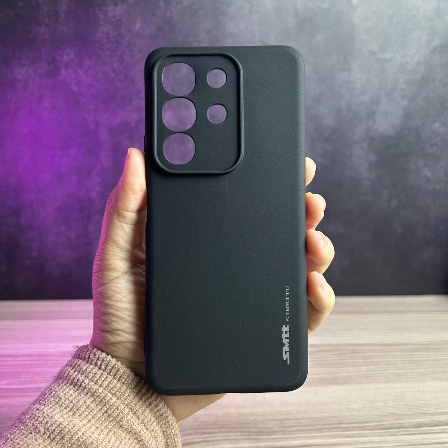 Vivo Y29 4G- Coque en Silicone Noir Originale SIMEITU