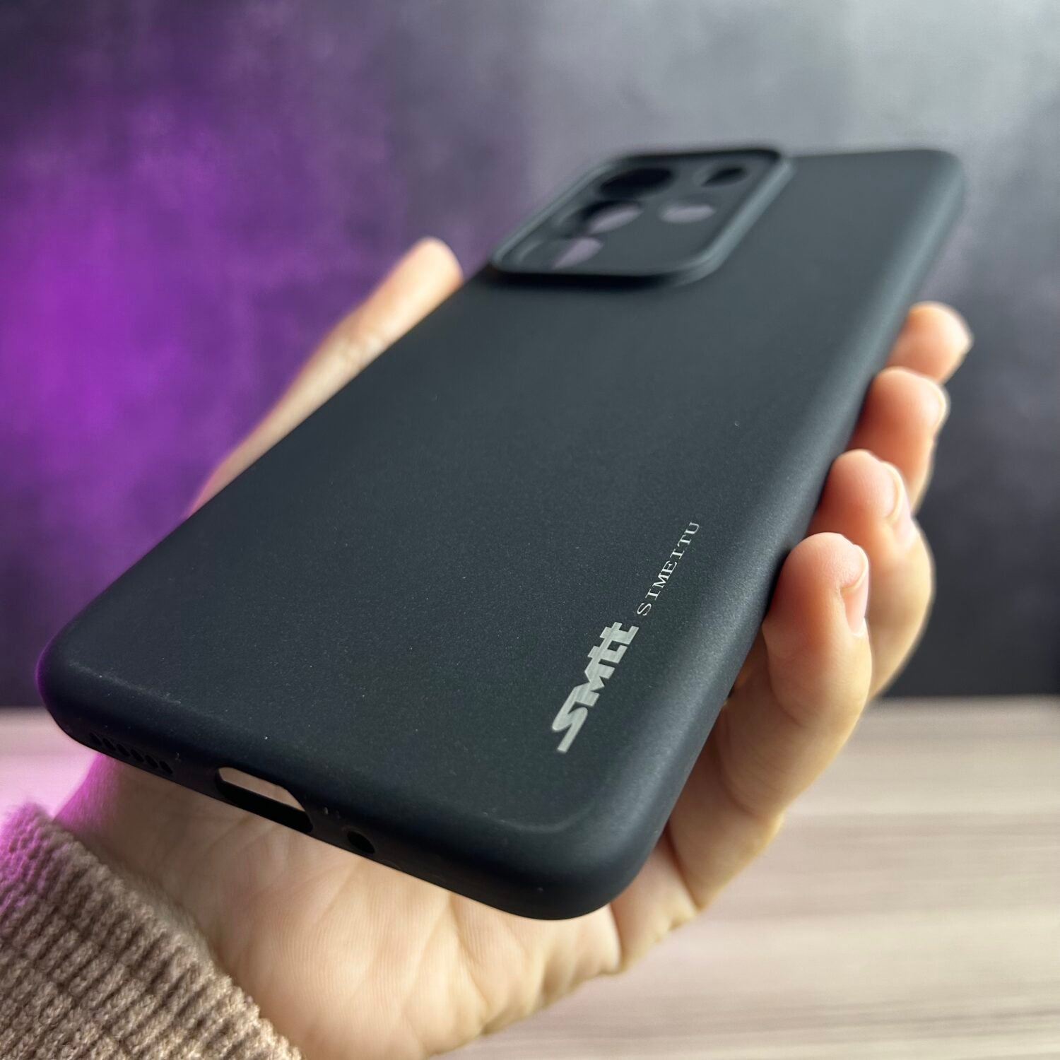 Vivo Y29 4G- Coque en Silicone Noir Originale SIMEITU
