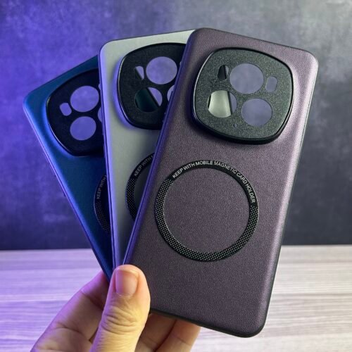 IMG_3855 Honor Magic 6 Pro - Coque Haut De Gamme Magnétique En Cuir PU Avec Bordure Noir V2