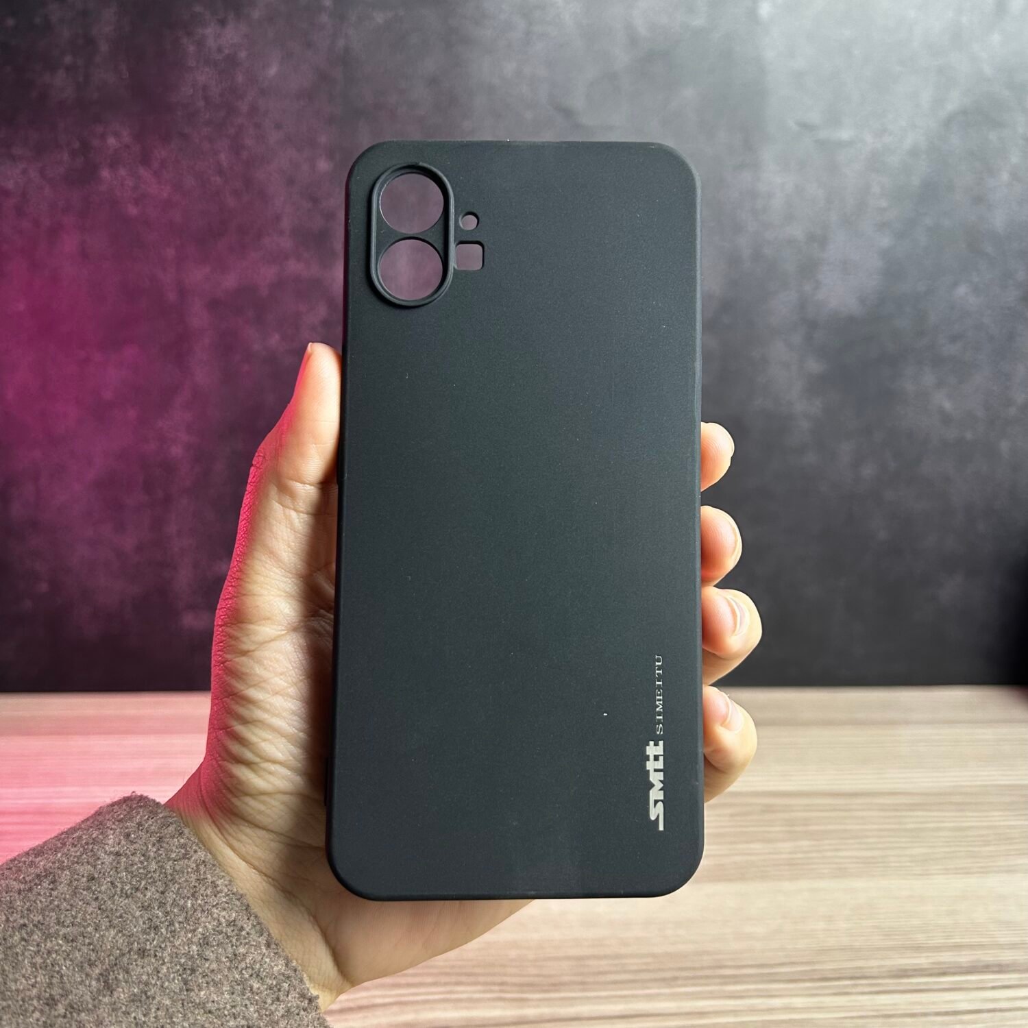 Nothing Phone (1) - Coque en Silicone Noir Originale SIMEITU