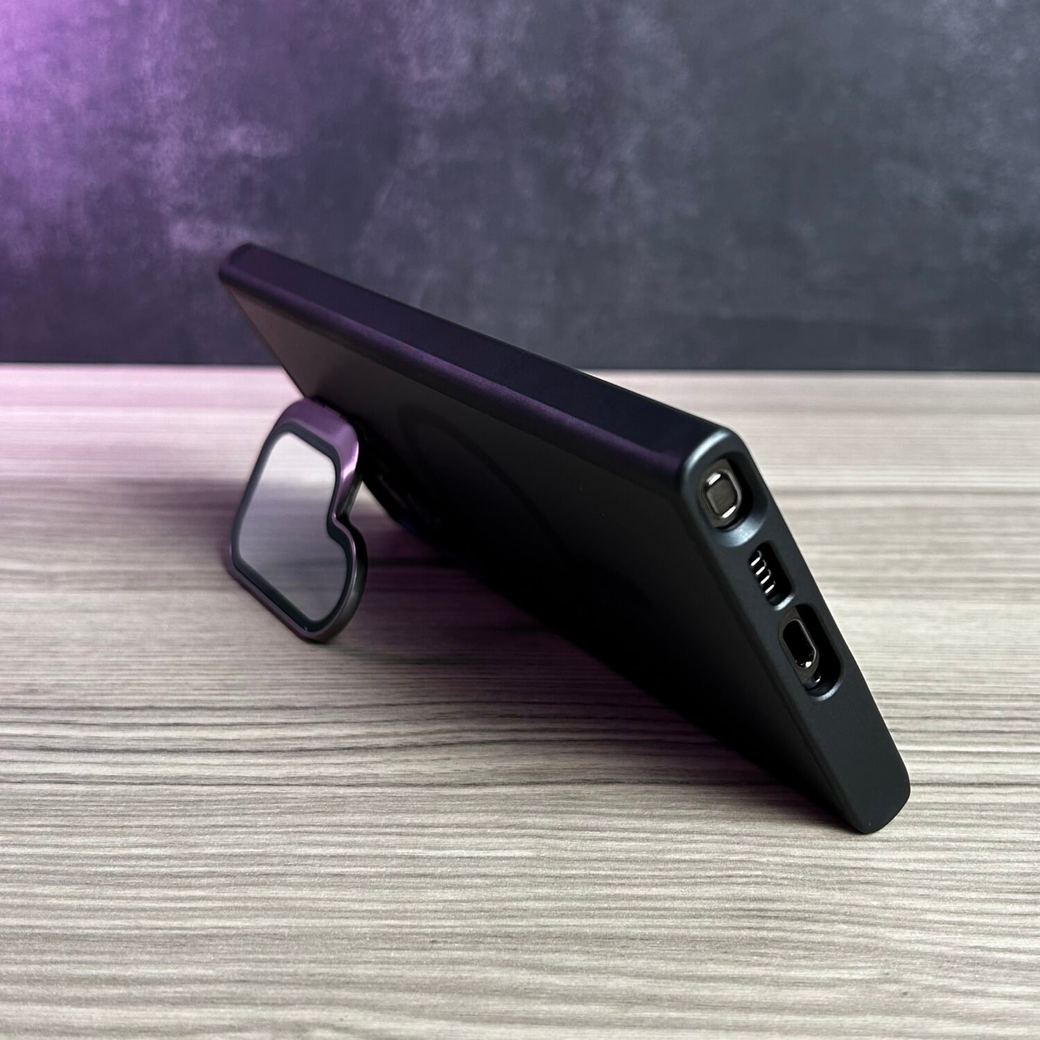 IMG_4072 Galaxy S23 Ultra- Coque Haut de Gamme Magnétique Fumée avec Support