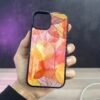 Iphone 13 Pro - Coque En Silicone Supérieure avec Dos effet Peinture à l'huile Design Feuilles d’Automne