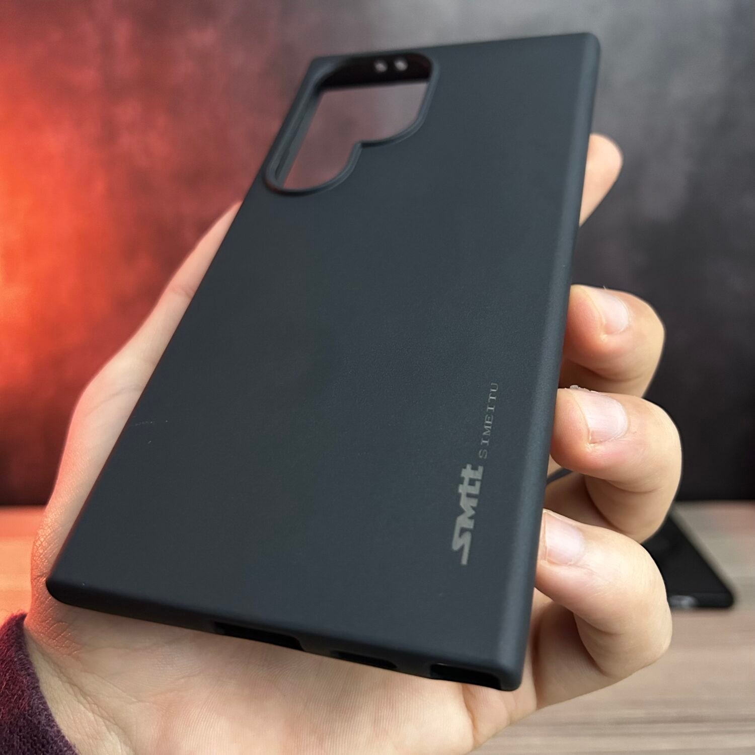 Galaxy S24 Ultra  - Coque en Silicone Noir Originale SIMEITU V1