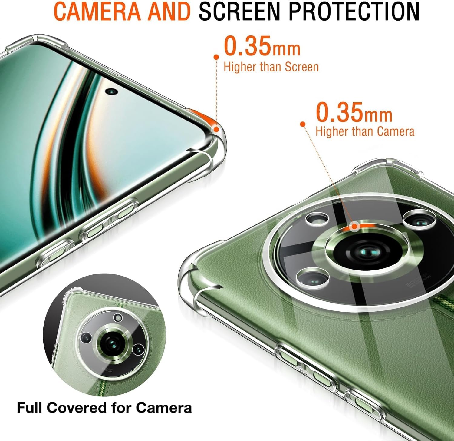 Realme 11 Pro Plus - Coque Transparente SIMEITU