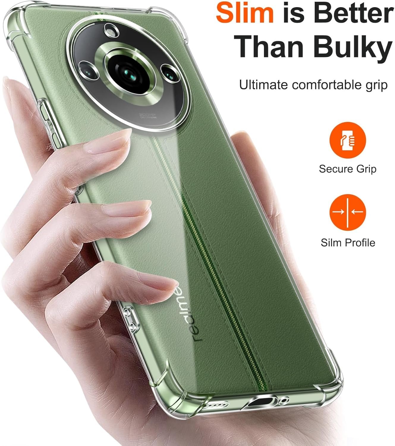 Realme 11 Pro Plus - Coque Transparente SIMEITU