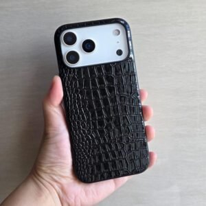 Coque Haut de Gamme en Cuir Verni Synthétique effet Alligator