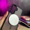 Galaxy S25 - Coque magnétique dos mat fumé