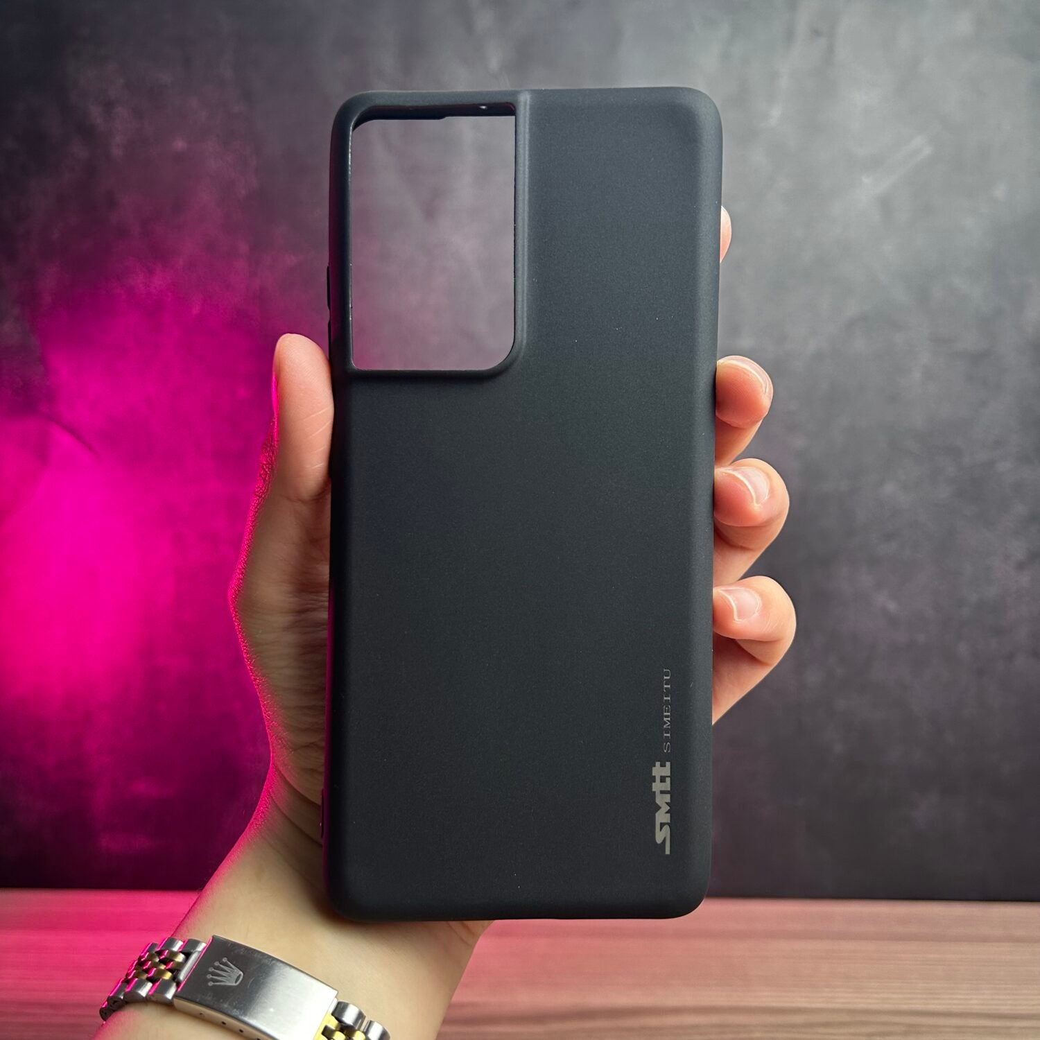 Galaxy S21 Ultra - Coque en Silicone Noir Originale SIMEITU