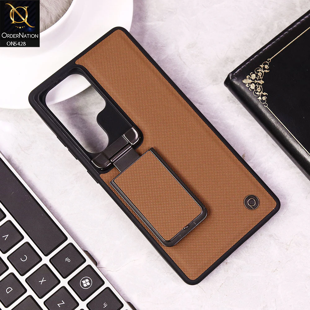 Galaxy S25 Ultra - Coque Haut de Gamme en Cuir Avec Cache Caméra 2 En 1