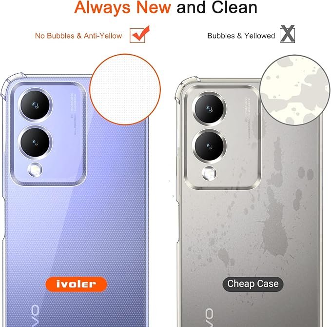 Vivo Y17S - Coque Transparente SIMEITU