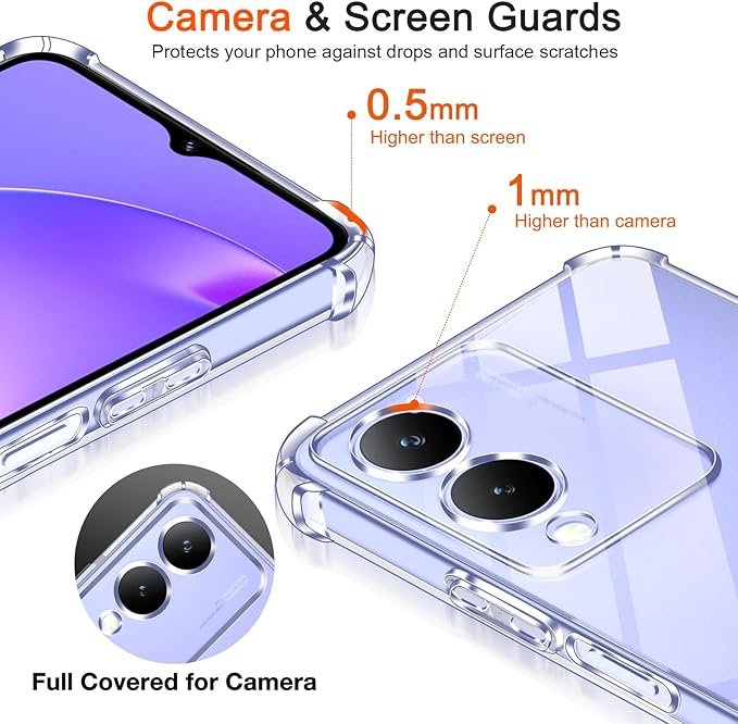 Vivo Y17S - Coque Transparente SIMEITU