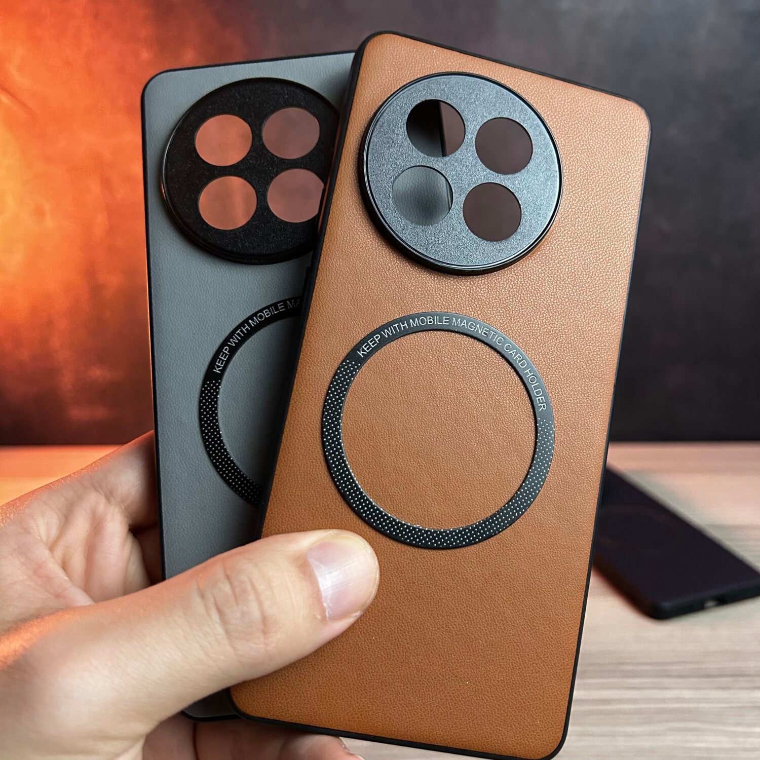 OnePlus 13R | Ace 5 - Coque Haut De Gamme Magnétique En Cuir PU Avec Bordure Noir