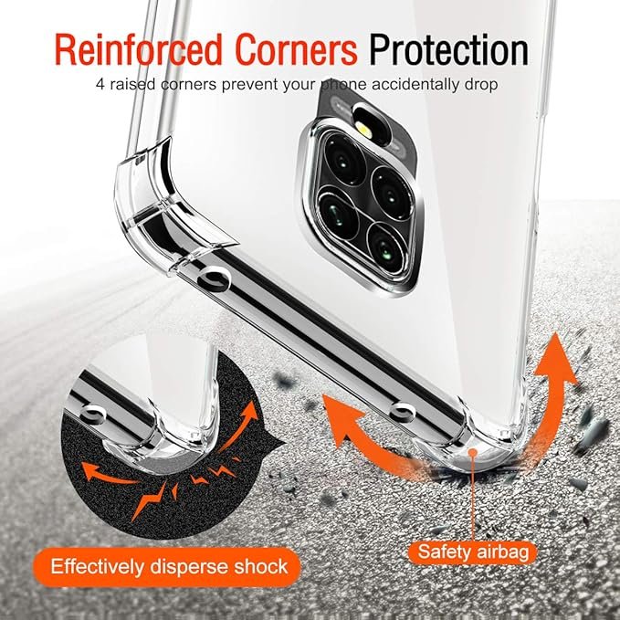 Redmi Note 9 Pro 4G - Coque Transparent SIMEITU
