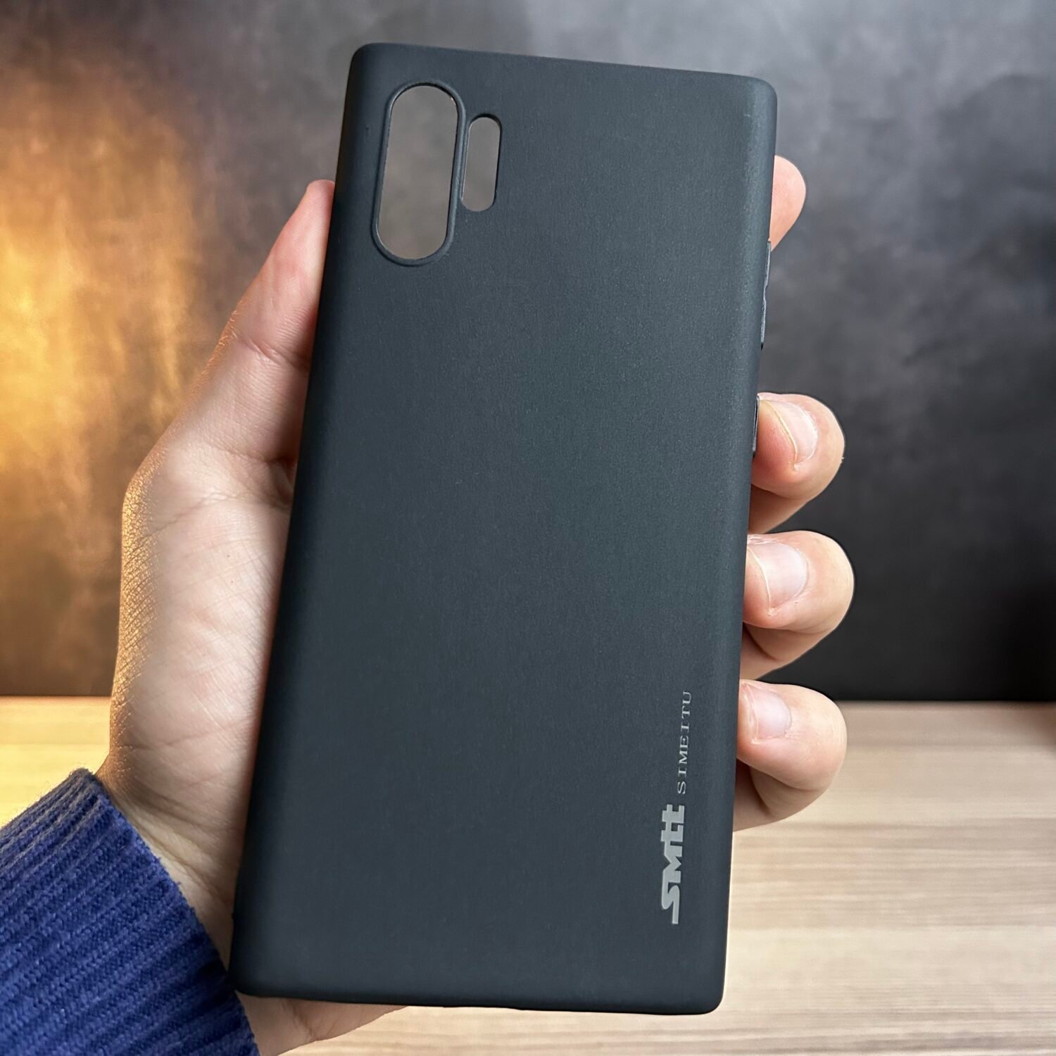 Galaxy Note 10 Plus - Coque en Silicone Noir Originale SIMEITU