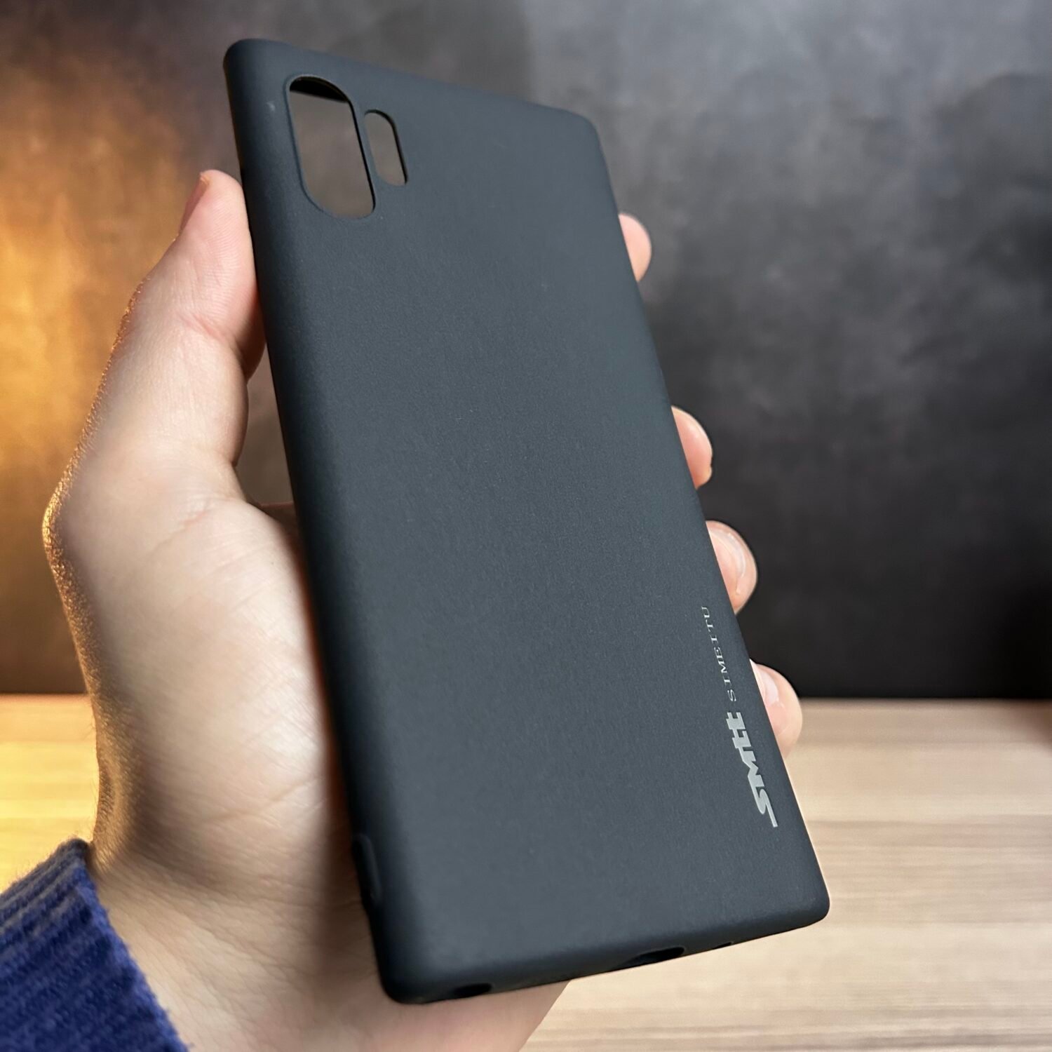 Galaxy Note 10 Plus - Coque en Silicone Noir Originale SIMEITU