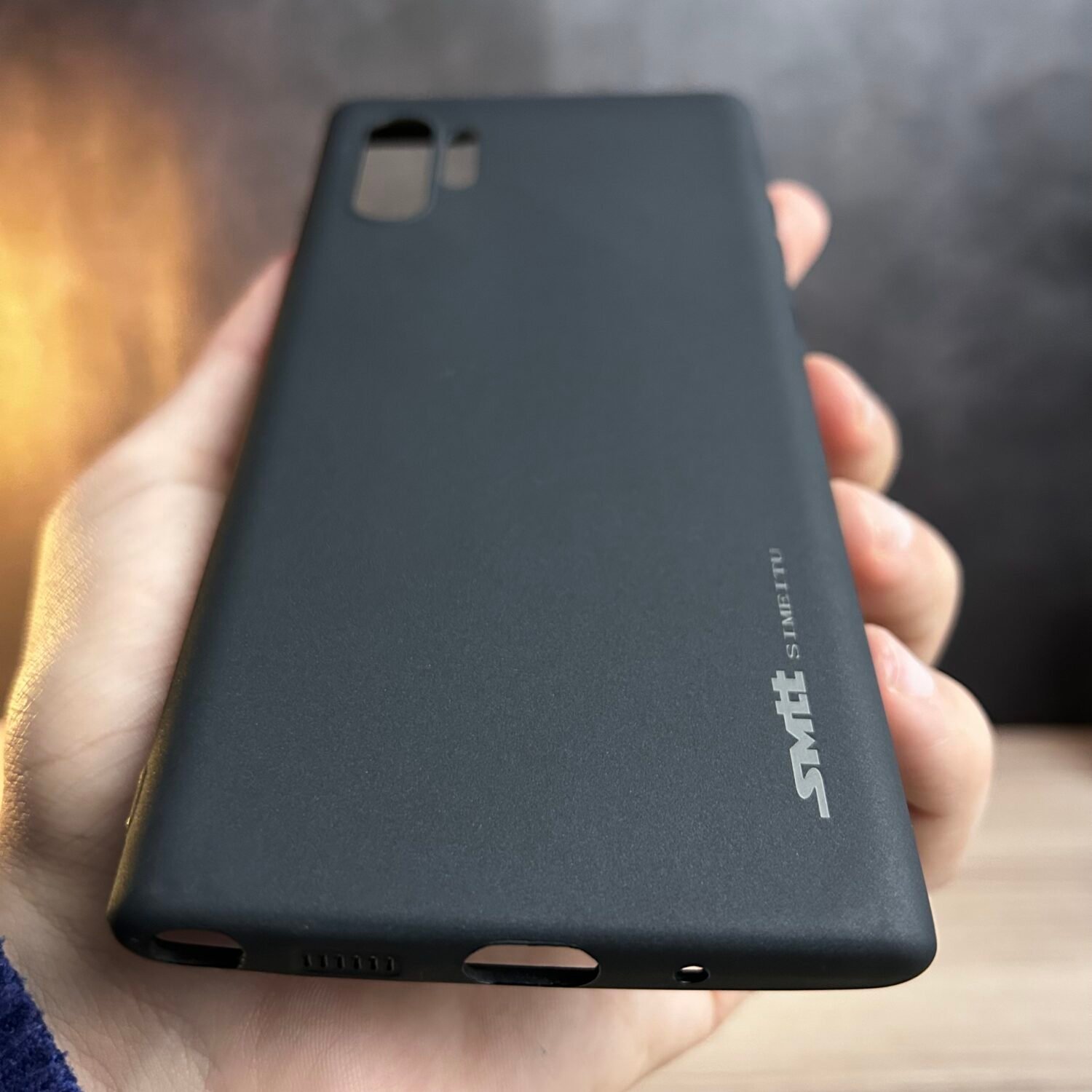 Galaxy Note 10 Plus - Coque en Silicone Noir Originale SIMEITU