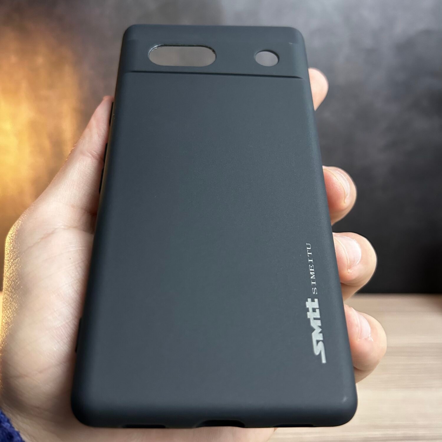 Pixel 7a - Coque en Silicone Noir Originale SIMEITU