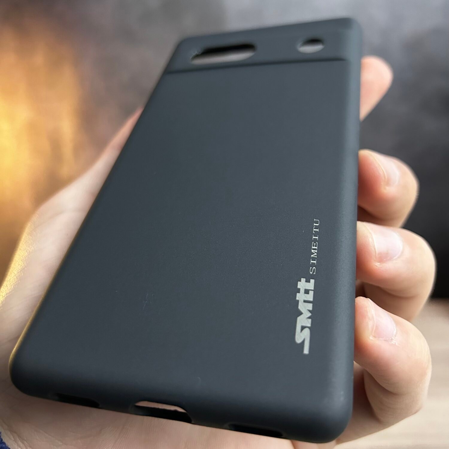 Pixel 7a - Coque en Silicone Noir Originale SIMEITU