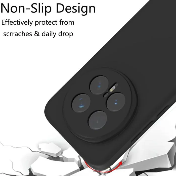 Honor Magic 8 Pro - Coque en Silicone Noir Originale SIMEITU