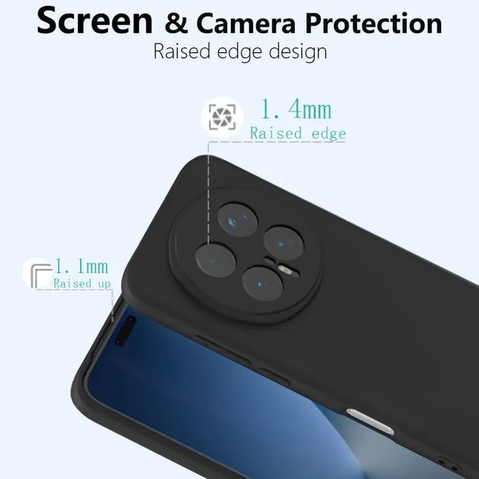 Honor Magic 8 Pro - Coque en Silicone Noir Originale SIMEITU