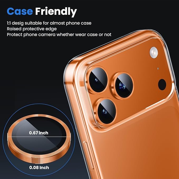 iPhone 17 Pro | 17 Pro Max - Lentilles Protection d'Objectif Caméra