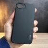 iPhone 16e - Coque en Silicone Noir Originale SIMEITU