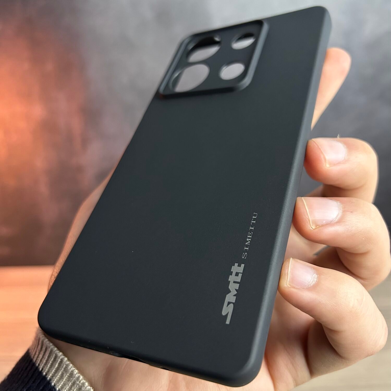 Redmi Note 13 5G - Coque en Silicone Noir Originale SIMEITU
