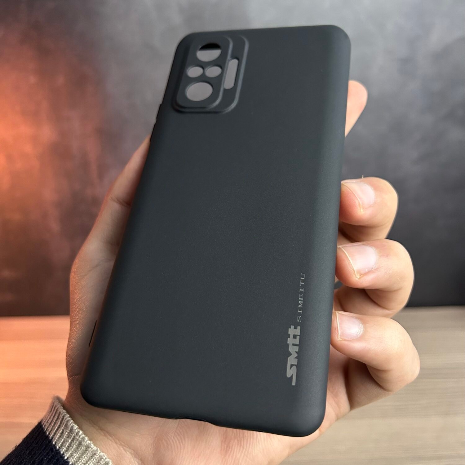 Redmi Note 10 Pro 4G - Coque en Silicone Noir Originale SIMEITU