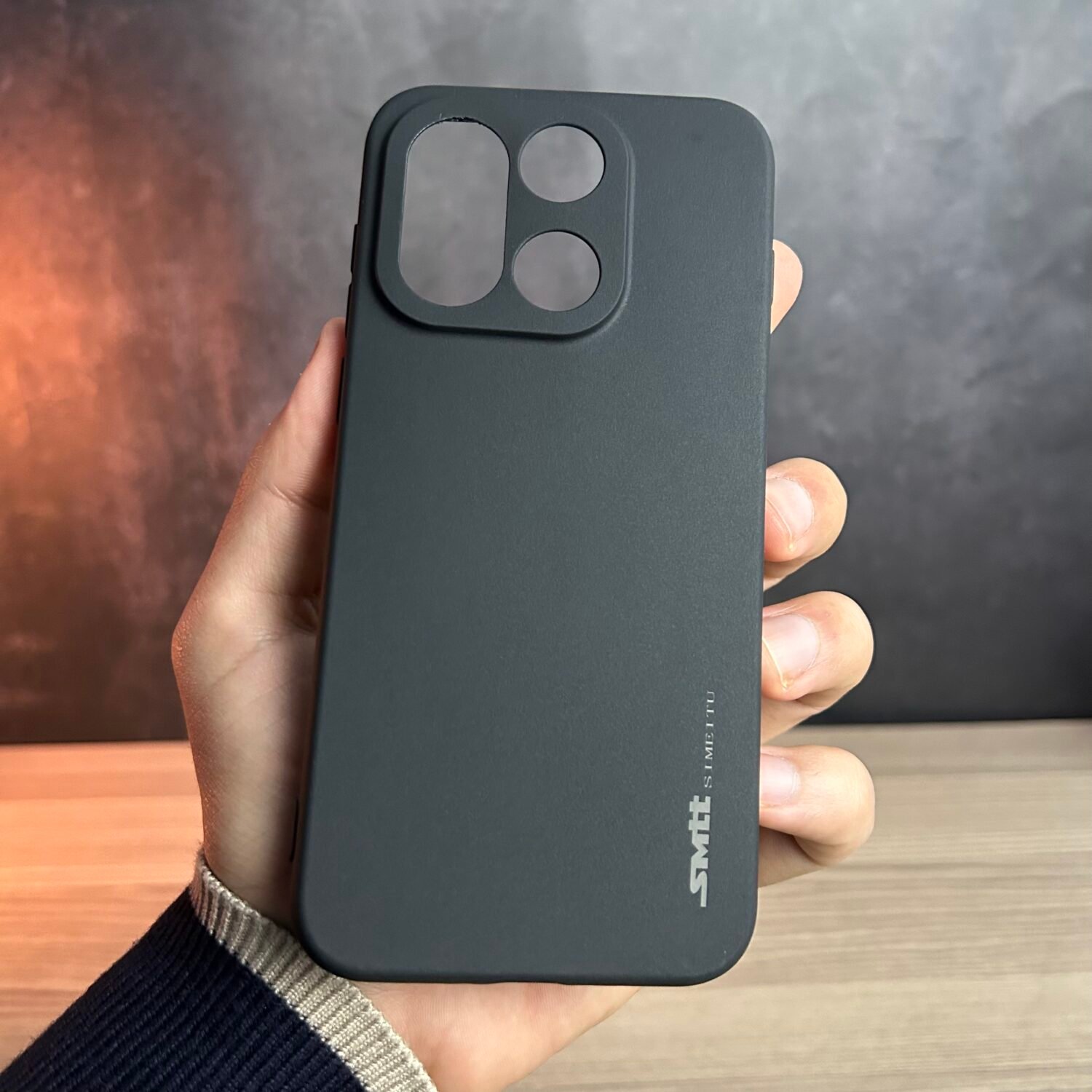 OnePlus 15 - Coque en Silicone Noir Originale SIMEITU