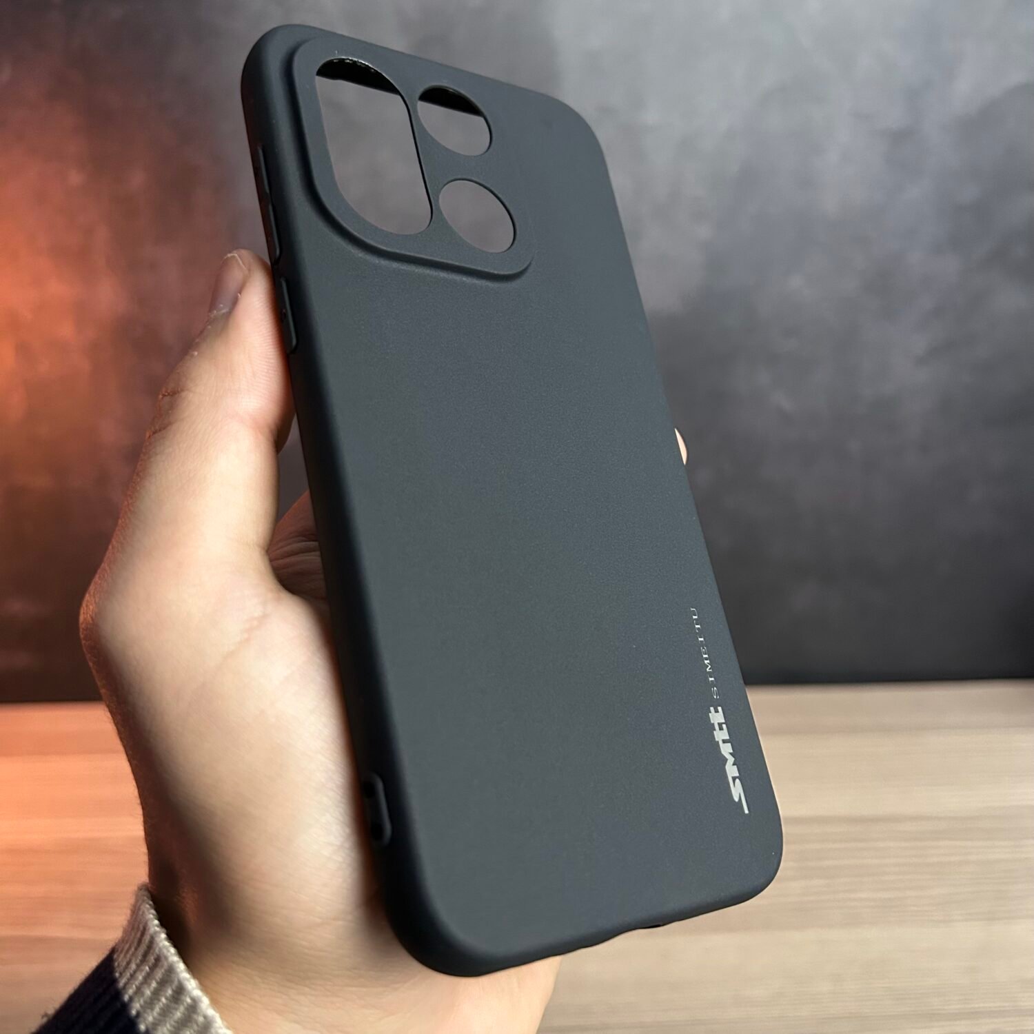 OnePlus 15 - Coque en Silicone Noir Originale SIMEITU