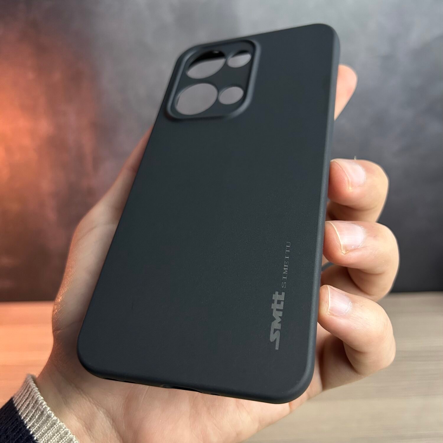 Oppo Reno 13 5G - Coque en Silicone Noir Originale SIMEITU
