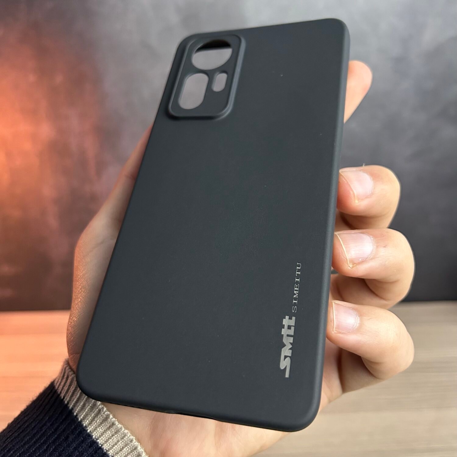 Xiaomi 12 Lite - Coque en Silicone Noir Originale SIMEITU