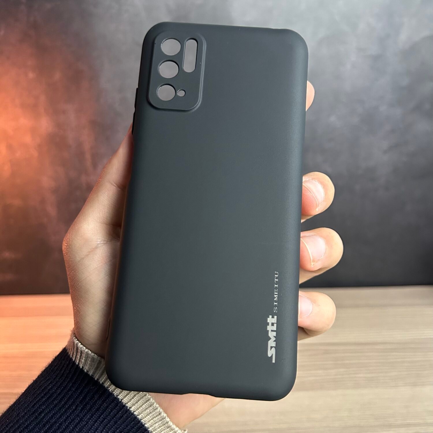 Redmi Note 10 5G - Coque en Silicone Noir Originale SIMEITU