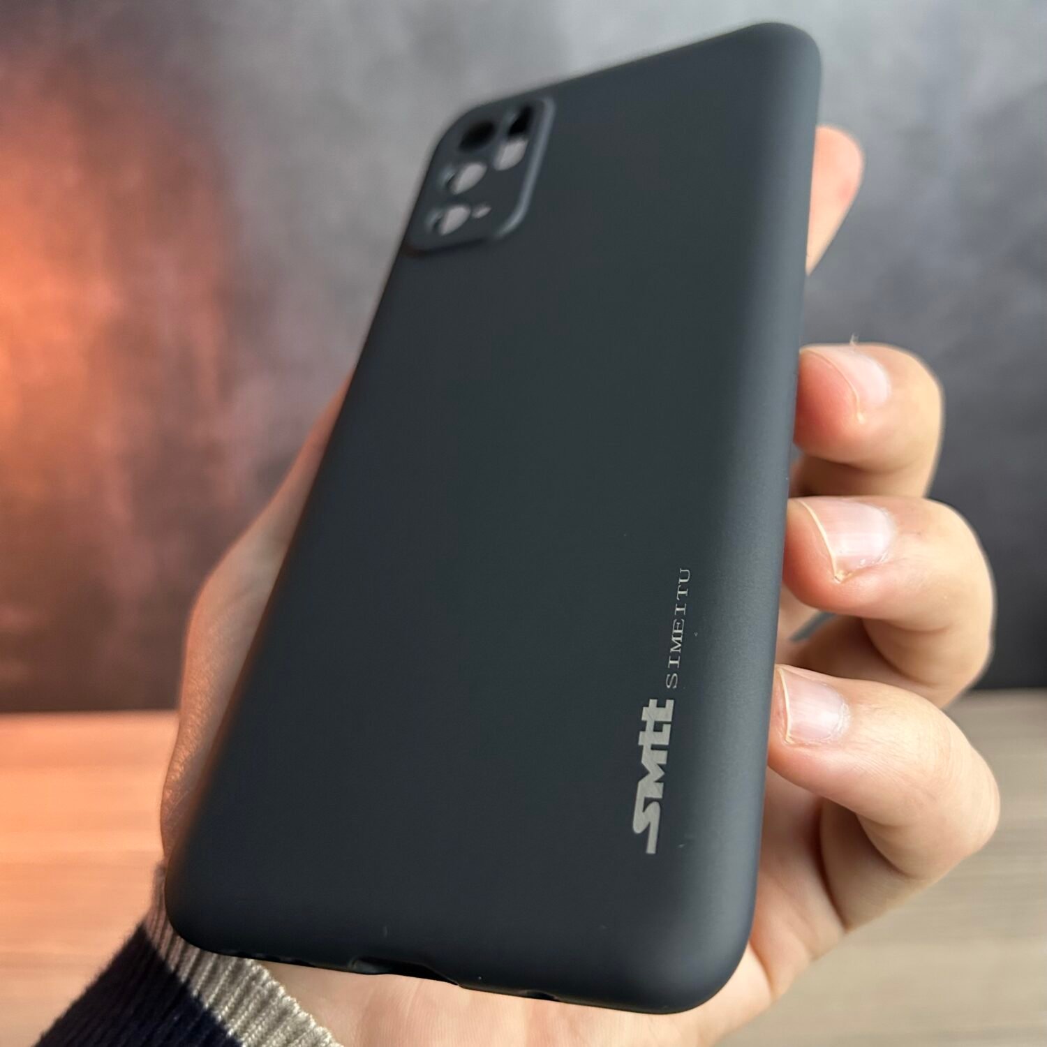 Redmi Note 10 5G - Coque en Silicone Noir Originale SIMEITU
