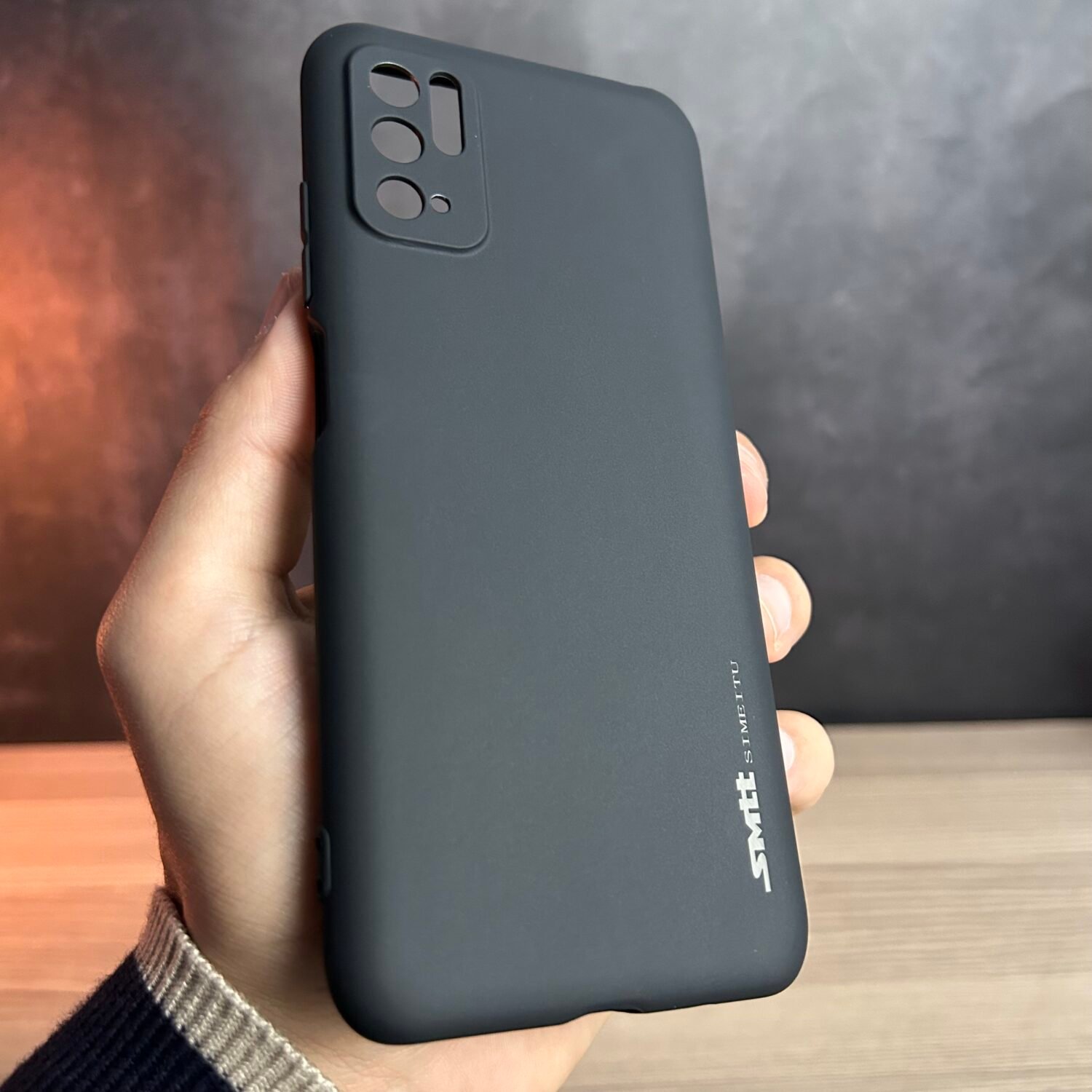 Redmi Note 10 5G - Coque en Silicone Noir Originale SIMEITU
