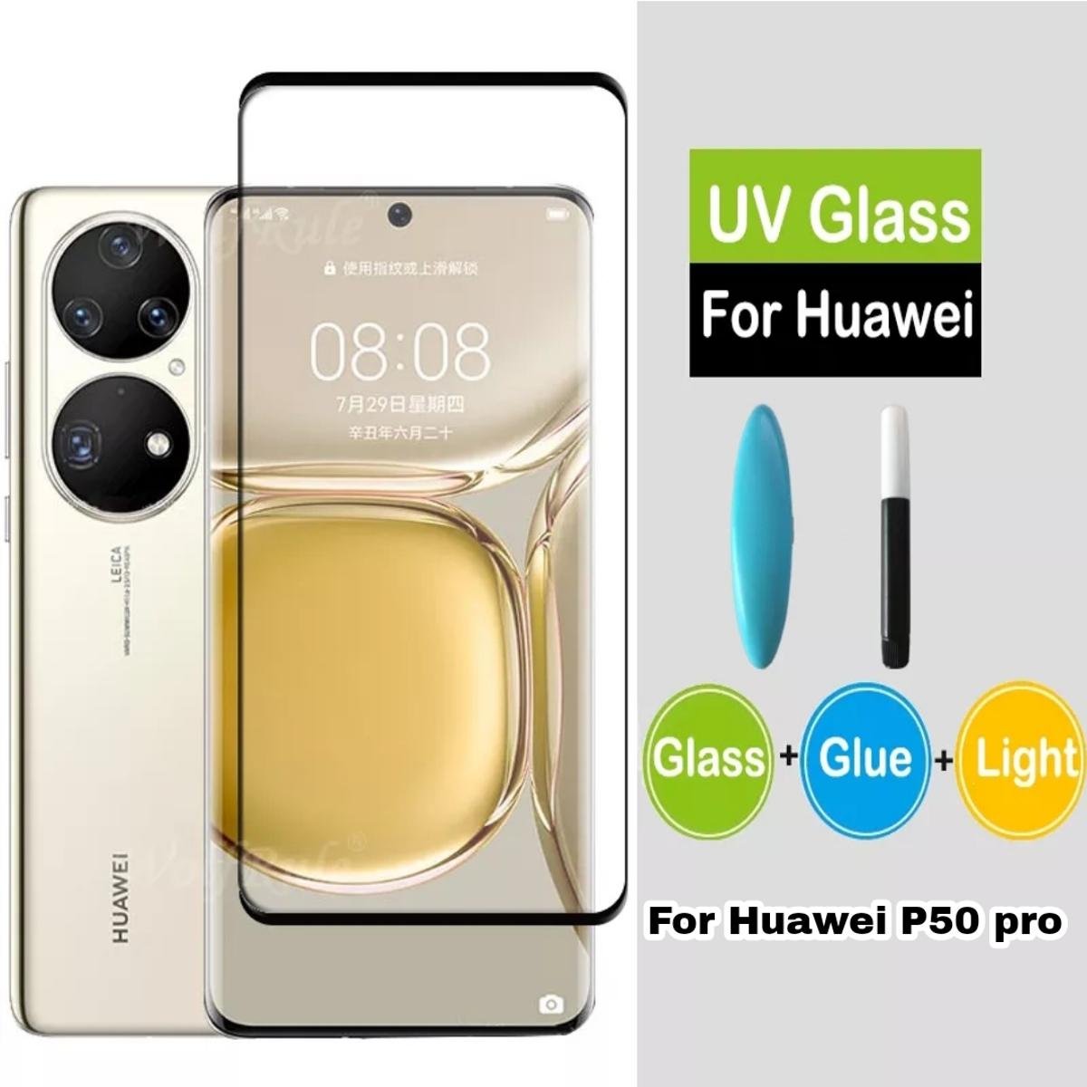 37842f0e8c85954aba54810d14cb8e0c Huawei P50 Pro - Protection d'écran En Verre ( UV Glass )