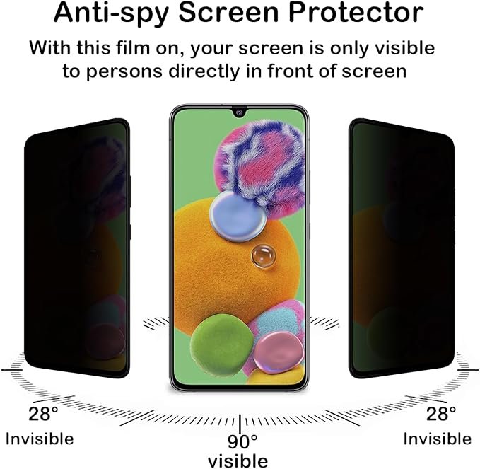 Galaxy A70S | Galaxy A70 | Galaxy A90 – Protection d’Ecran Anti-Espion En Verre ( Privacy Glass )