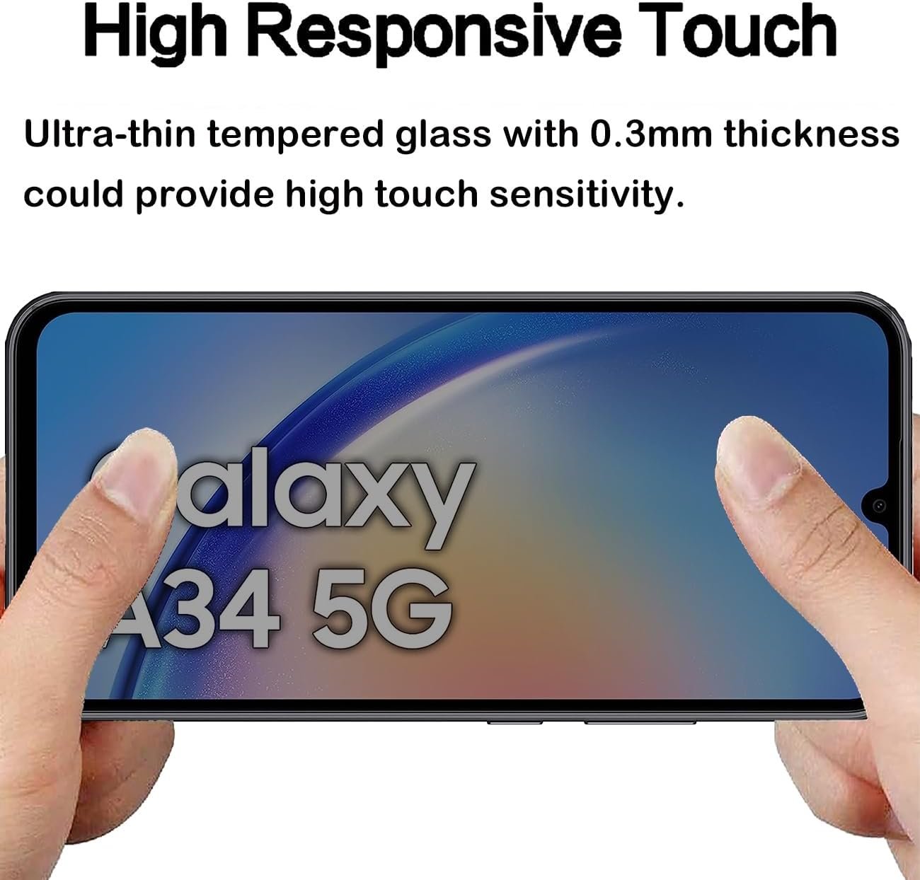 Galaxy A34 - Protection d'Ecran Anti-Espion En Verre ( Privacy Glass )