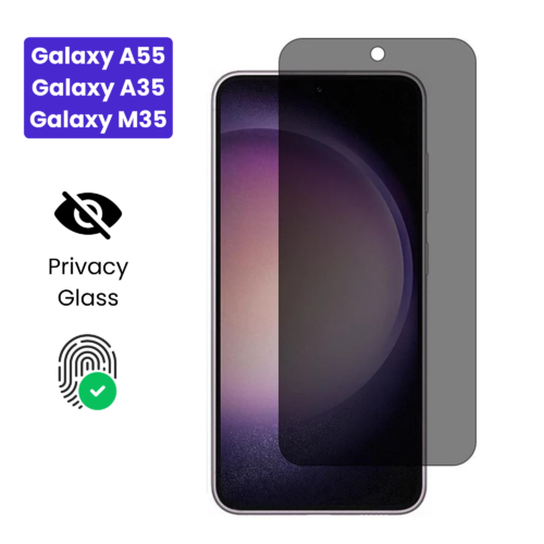 Galaxy A55 | Galaxy A35 | Galaxy M35 - Protection d’Ecran Anti-Espion En Verre ( Privacy Glass )