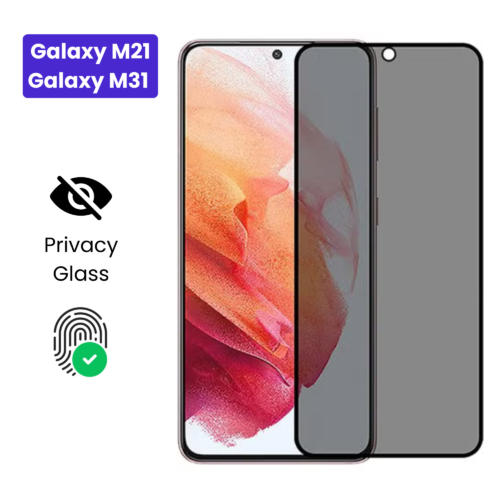 Galaxy M21 | Galaxy M31 - Protection d’Ecran Anti-Espion En Verre ( Privacy Glass )
