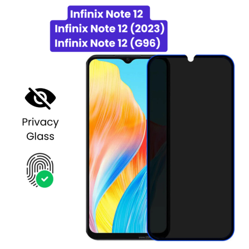 Infinix Note 12 | Infinix Note 12 (2023) | Infinix Note 12 (G96) - Protection d’Ecran Anti-Espion En Verre ( Privacy Glass )