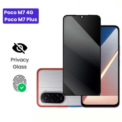Galaxy A24 5G Galaxy A25 5G (22) Poco M7 4G | Poco M7 Plus 5G - Protection d’Ecran Anti-Espion En Verre ( Privacy Glass )