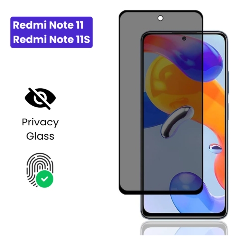 Galaxy A24 5G Galaxy A25 5G (25) Redmi Note 11 | Redmi Note 11S 4G- Protection d’Ecran Anti-Espion En Verre ( Privacy Glass )