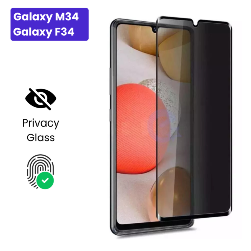 Galaxy M34 | Galaxy F34 - Protection d'Ecran Anti-Espion En Verre ( Privacy Glass )
