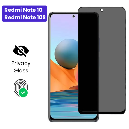 Redmi Note 10 4G | Redmi Note 10S - Protection d’Ecran Anti-Espion En Verre ( Privacy Glass )