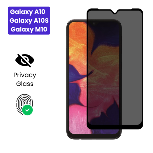 Galaxy A10 | Galaxy A10S | Galaxy M10 - Protection d’Ecran Anti-Espion En Verre ( Privacy Glass )