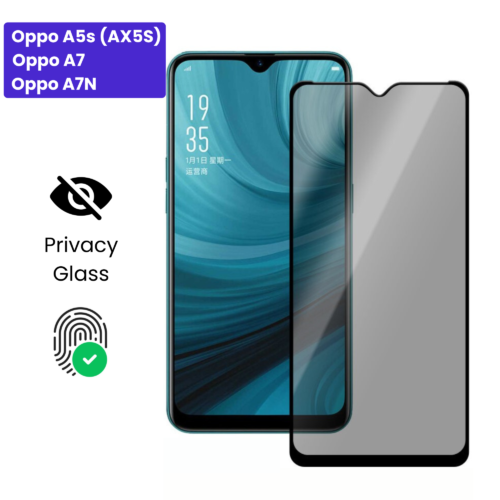 Oppo A5s (AX5s) | Oppo A7 | Oppo A7N - Protection d’Ecran Anti-Espion En Verre ( Privacy Glass )